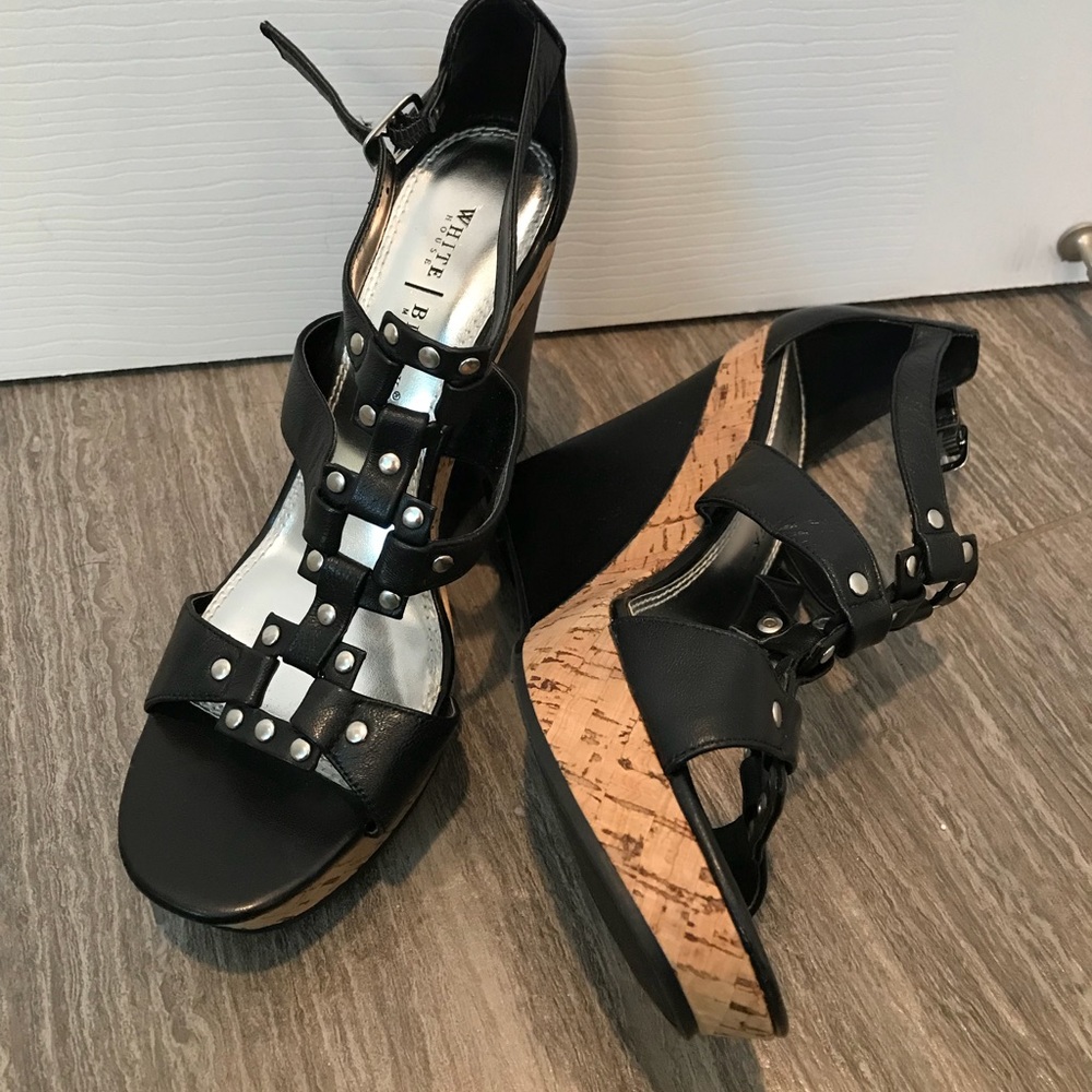 White House black market wedge sandals
